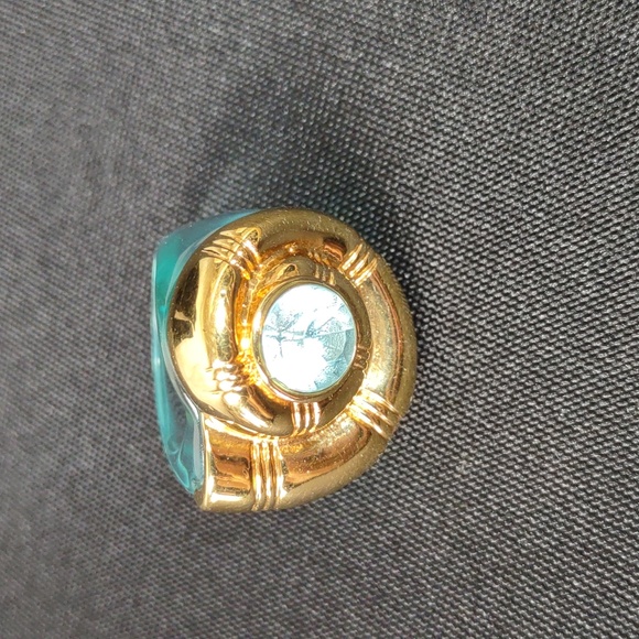Nautilus Shell Lucite Ring - Picture 3 of 9